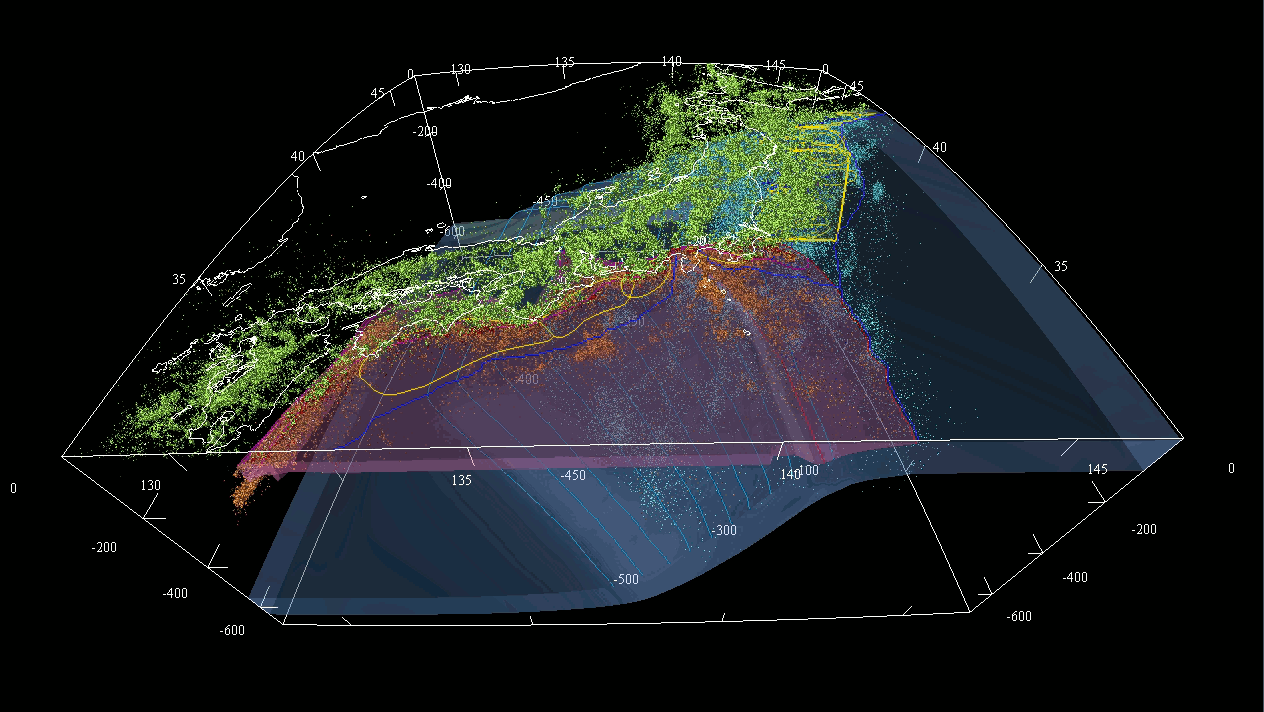 地球内部構造の3d表示 地震 噴火予知研究観測センター
